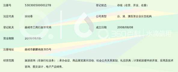 云南锦秀徽华信息咨询服务曲靖分公司